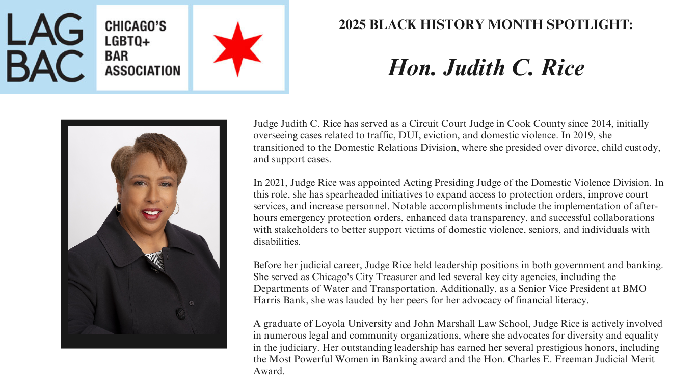 Diversity Spotlight: Judge Judith C. Rice